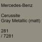 Preview: Mercedes-Benz, Cerussite Gray Metallic (matt), 281 / 7281.